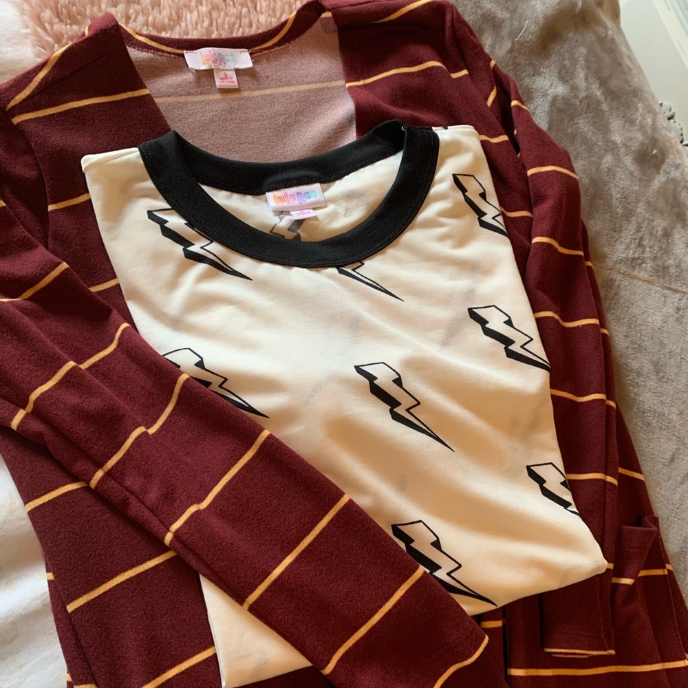 Lularoe Caroline and Liv tee set